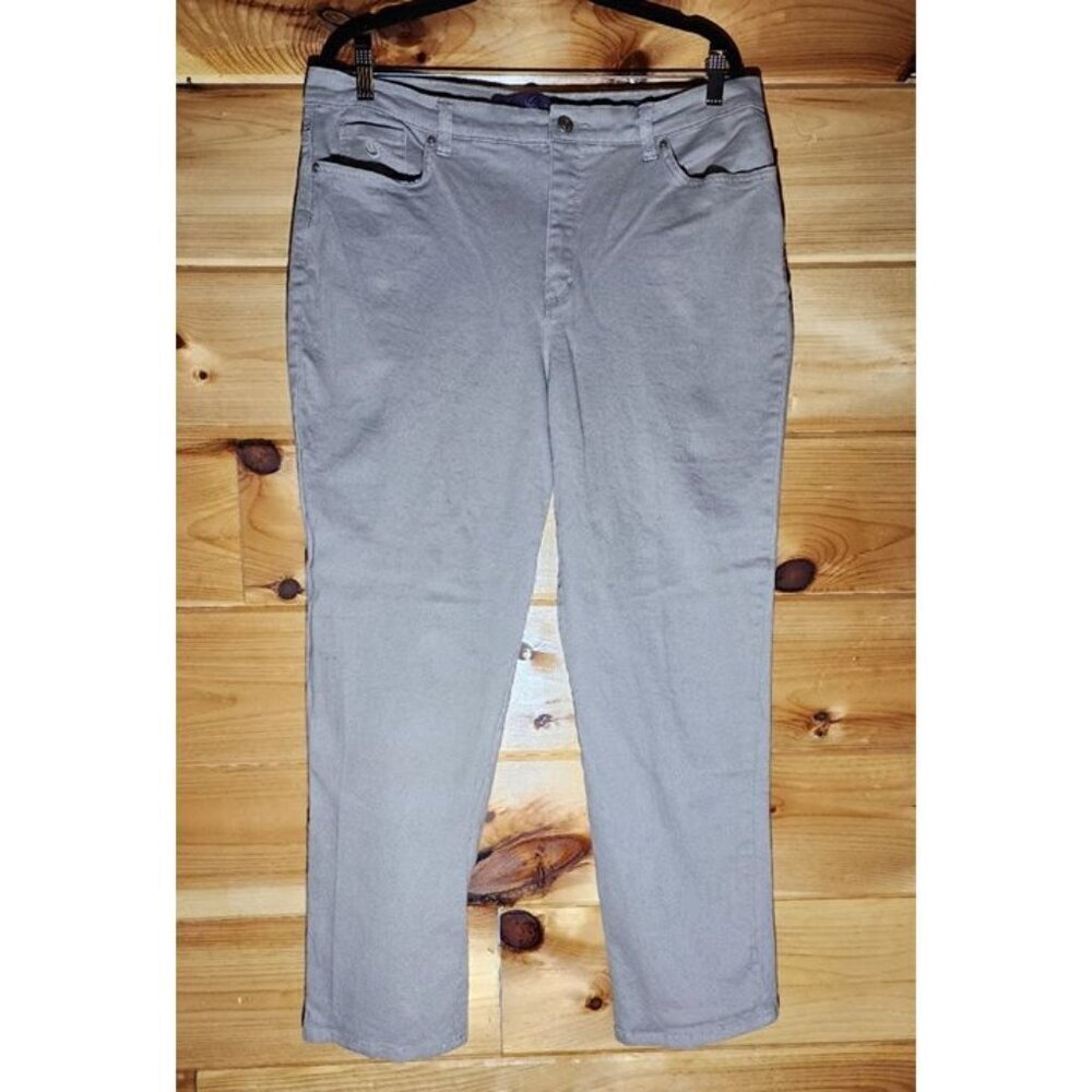 Gloria Vanderbilt Amanda Jeans in Tan Plus Size 16